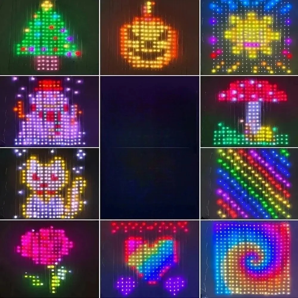 Lighting Decoration For Home - Kurtyna świetlna LED z diodami pikselowymi,