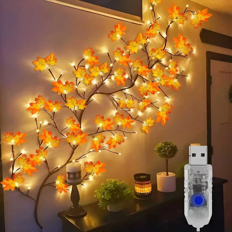 Lighting Decoration For Home - DIY Zawieszka w kształcie liścia klonowego