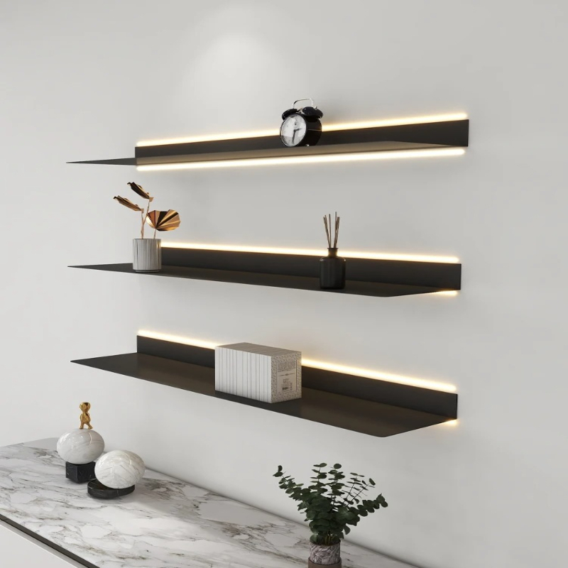 Lighting Metal Wall Decor - ‌ Półka metalowa z podświetleniem LED,