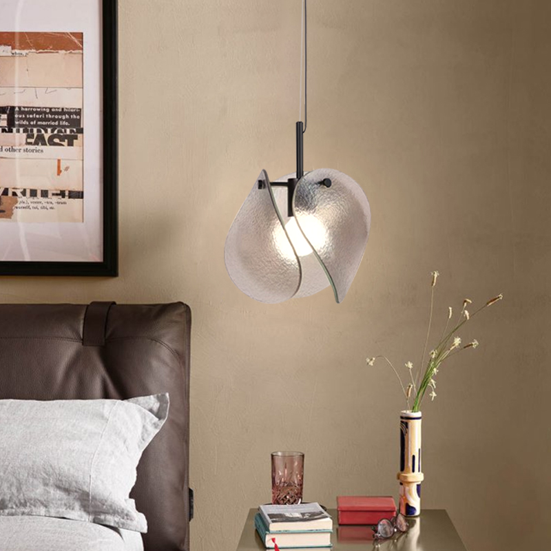 Lighting Metal Wall Decor - Retro Kreatywna Szklana Lampa Wisząca LED