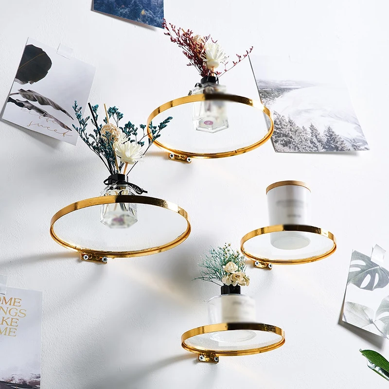Lighting Metal Wall Decor - Okrągłe, wiszące na ścianie, żelazne i