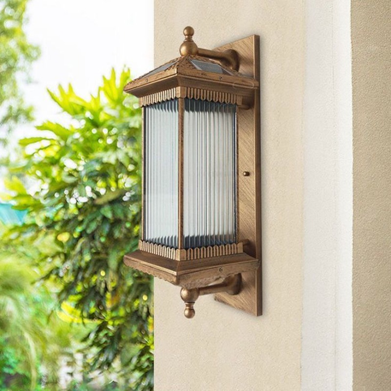 Lighting Metal Wall Decor - Chińska, klasyczna, metalowa, solarna, wodoodporna lampa