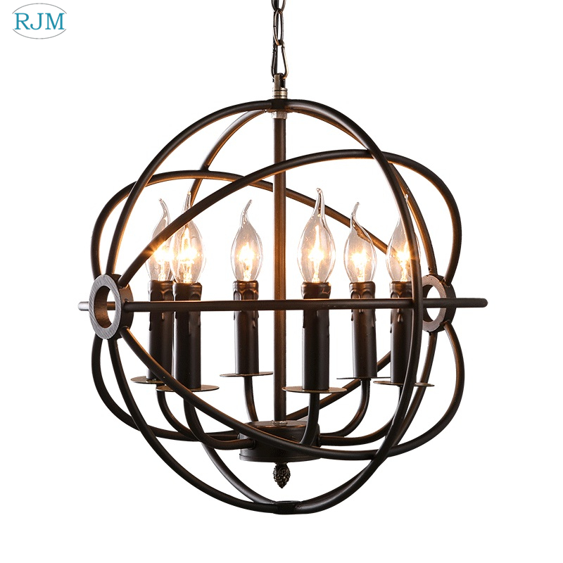 Lzpz Rui Decor Lighting Store - Amerykańska przemysłowe Loft Świecznik w stylu