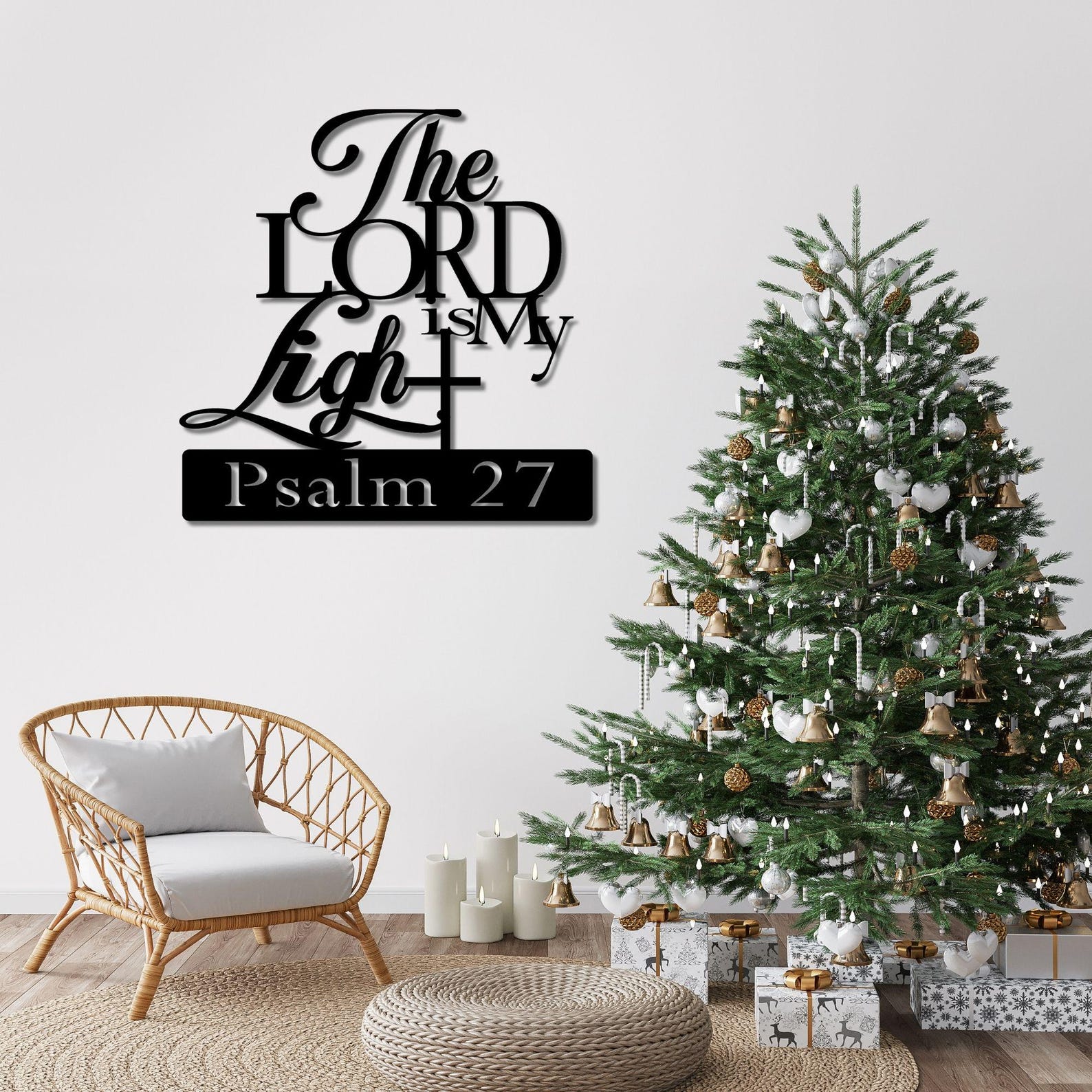 Lighting Metal Wall Decor - CIFBUY Żelazna Dekoracja Ścienna Pan jest