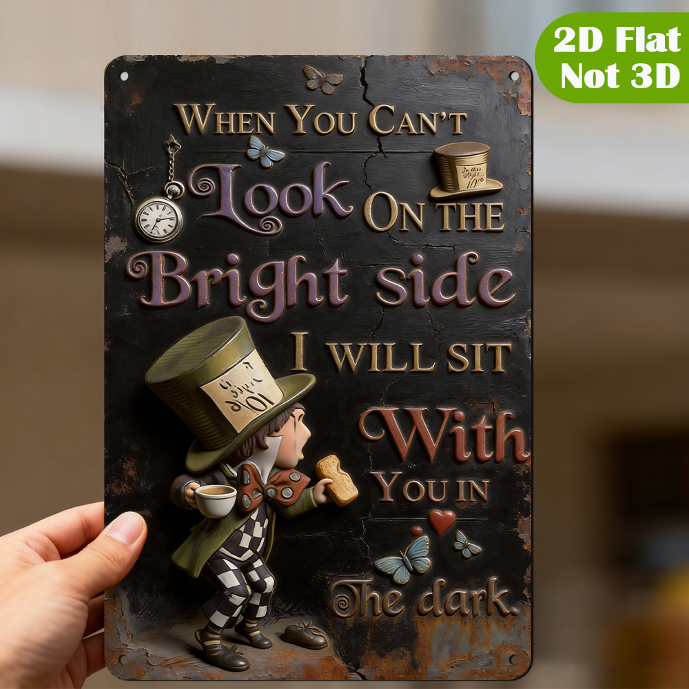 Lighting Metal Wall Decor - Metalowa tabliczka z cytatem z filmu