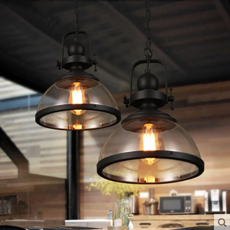 Decor Lighting Fixtures - Żelazne lampy wiszące LED Loft przemysłowa