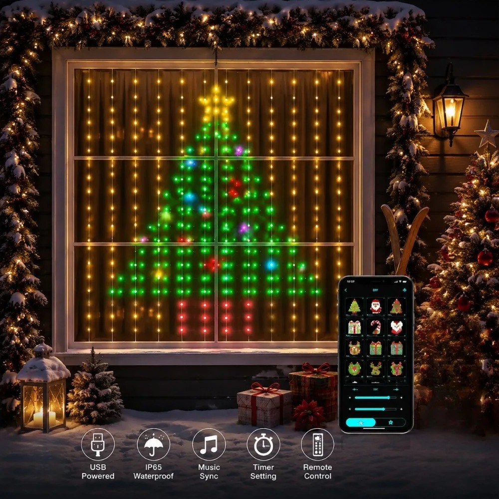 Kurtyna świetlna LED z diodami – Lighting Decoration For Home recenzja i cena