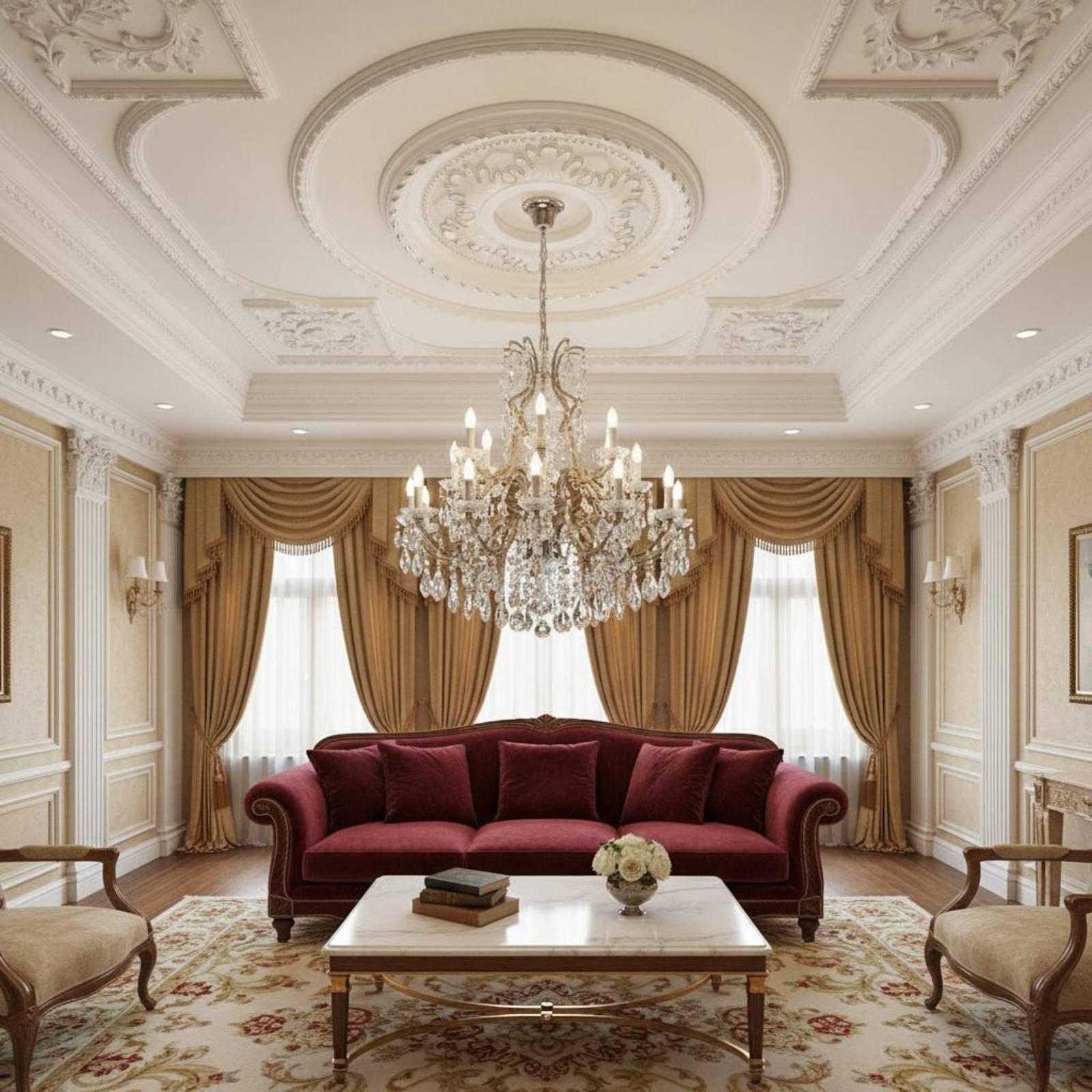 Złoty, tłoczony panel sufitowy – Decor Lighting Fixtures recenzja i cena