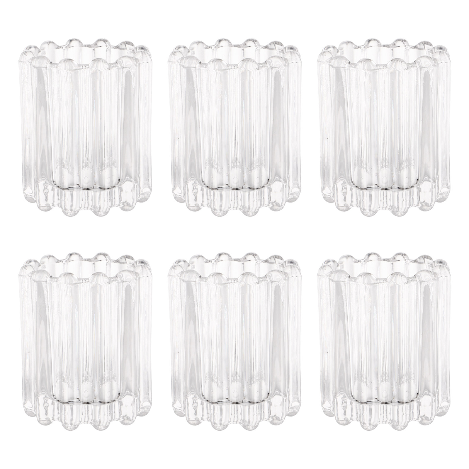 6 sztuk przezroczystych szklan – Candle Holder Set recenzja i cena