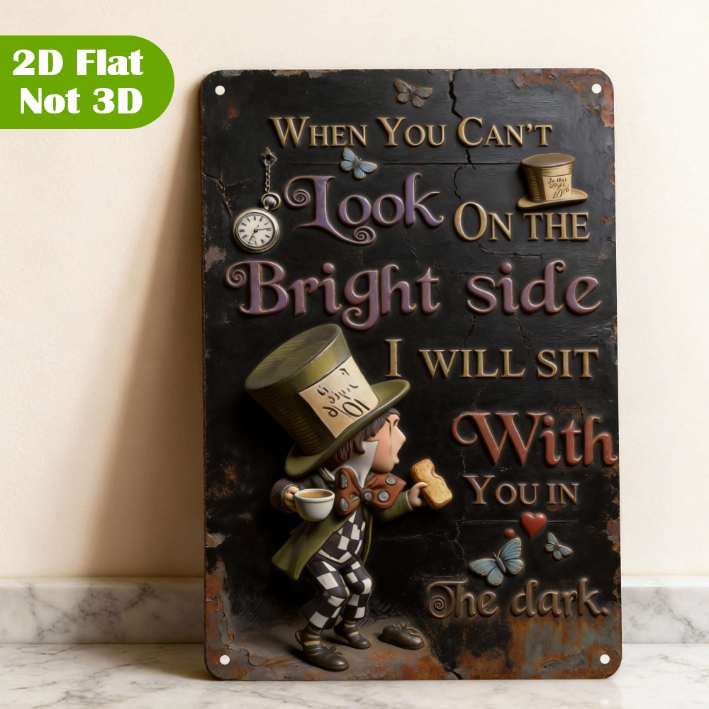 Metalowa tabliczka z cytatem z – Lighting Metal Wall Decor recenzja i cena