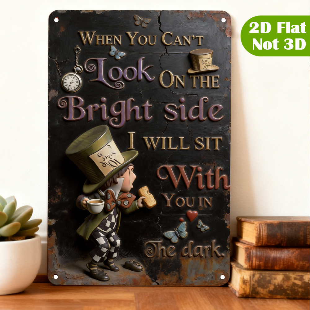 Metalowa tabliczka z cytatem z – Lighting Metal Wall Decor recenzja i cena