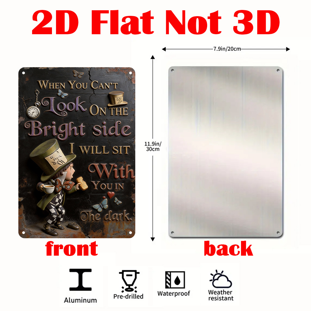 Metalowa tabliczka z cytatem z – Lighting Metal Wall Decor recenzja i cena