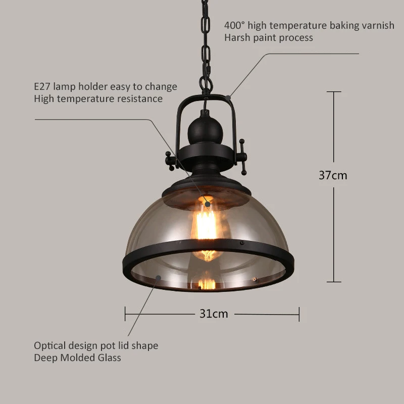 Żelazne lampy wiszące LED Loft – Decor Lighting Fixtures recenzja i cena
